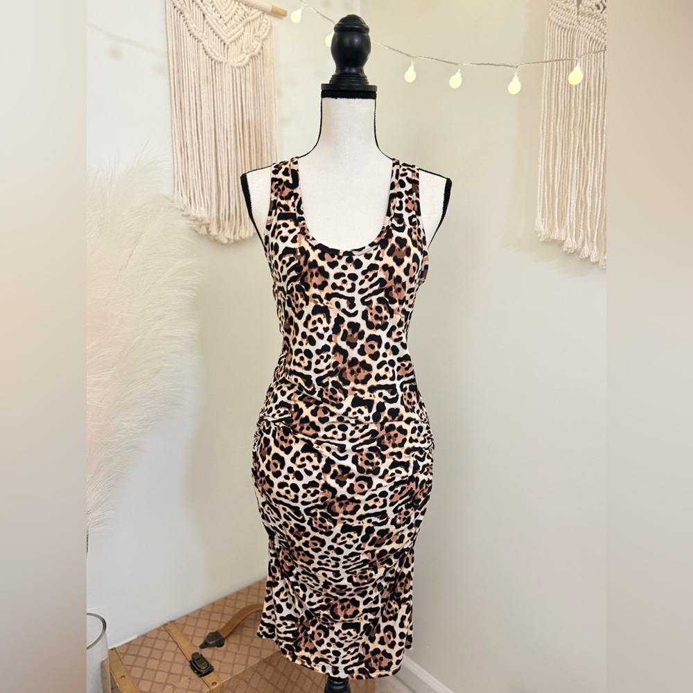 VENUS Leopard Bodycon Tank Dress